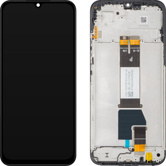 Display com Touchscreen Xiaomi Redmi 15C 5G, com Moldura, Preto, Service Pack 56000200P1500