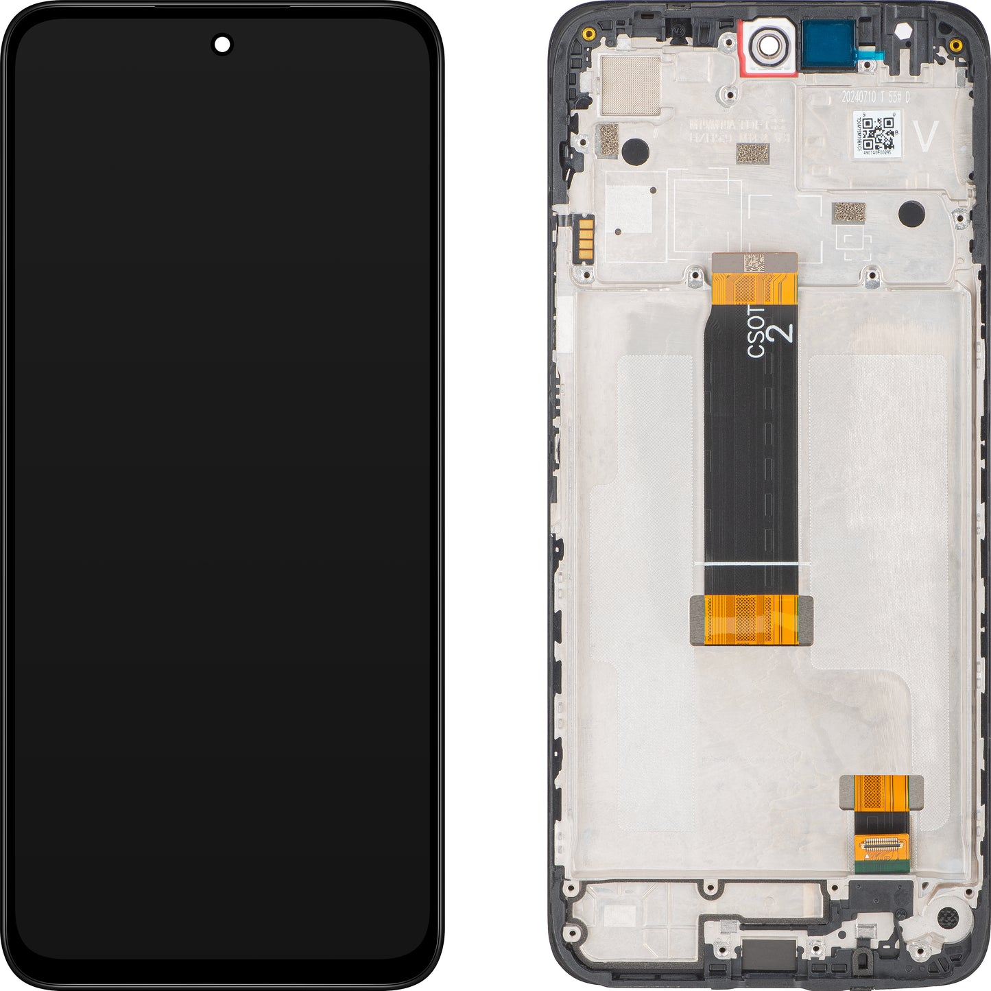 Display com Touchscreen Xiaomi Redmi 12 5G, com Moldura, Preto, Service Pack 5600180M1900