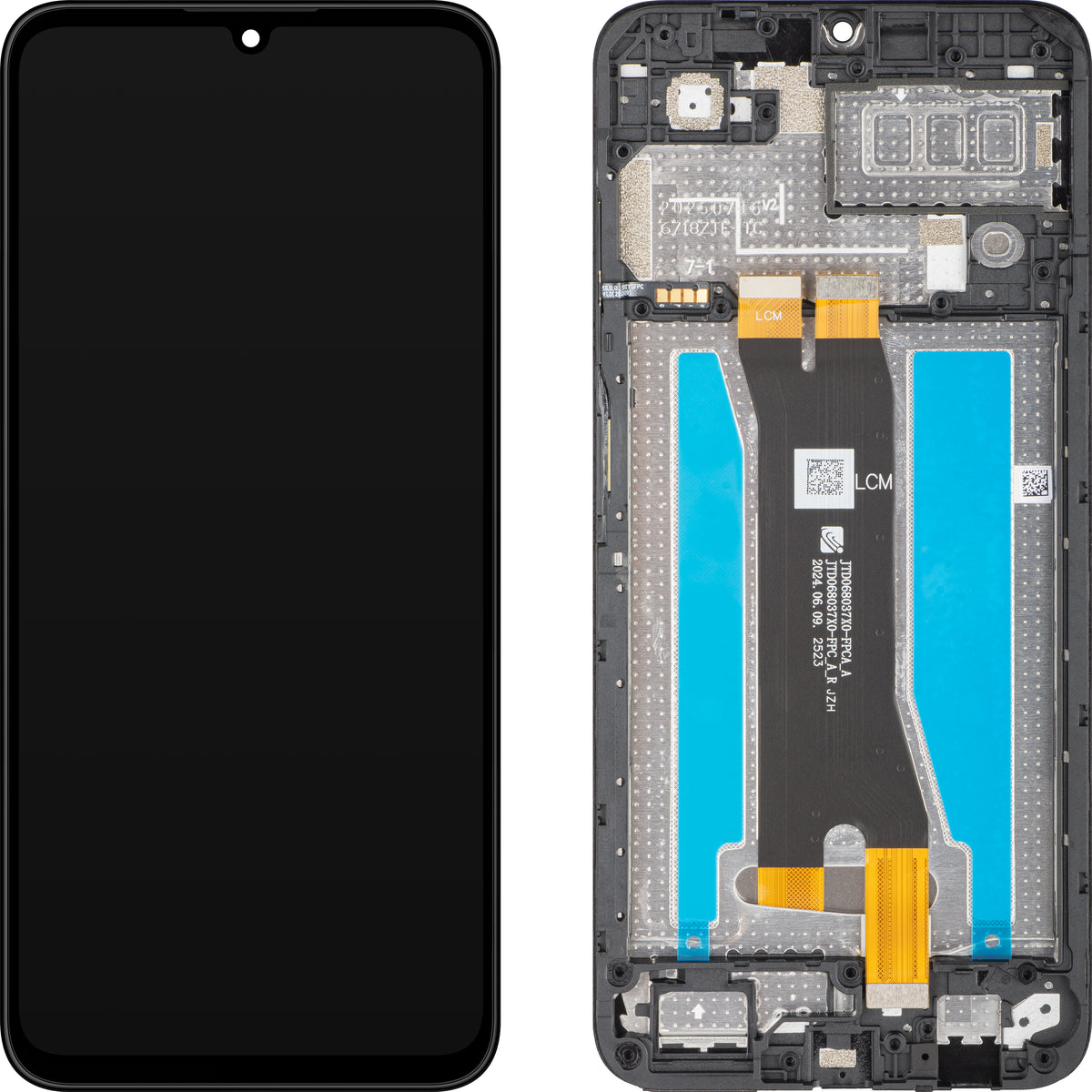 Ecrã tátil ZTE Blade A55, com moldura, preto, Service Pack 80800519965