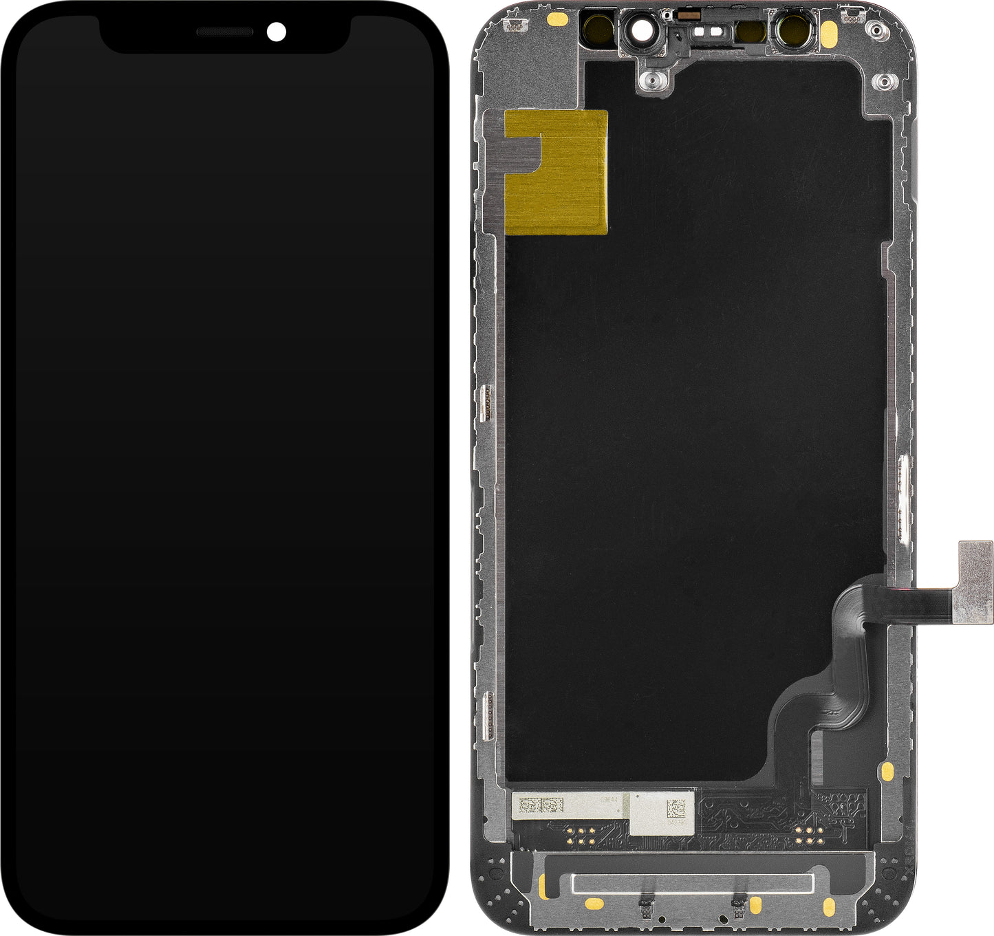 Ecrã tátil ZY para Apple iPhone 12 mini, com moldura, versão LCD In-Cell, preto 