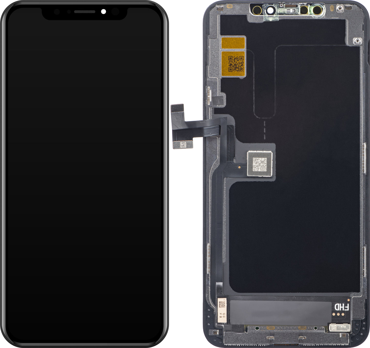 Ecrã tátil ZY para Apple iPhone 11 Pro Max, com moldura, versão LCD móvel In-Cell IC, preto 