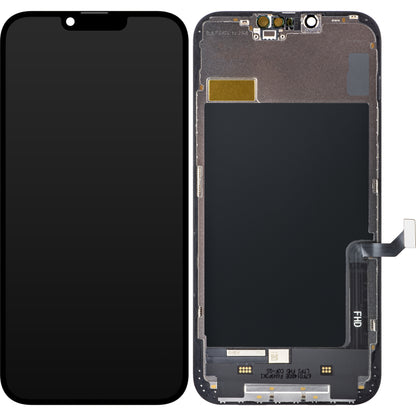 ZY Ecrã tátil para Apple iPhone 14 Plus, com moldura, LCD In-Cell IC móvel, preto 