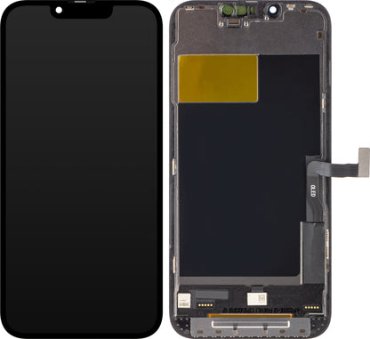 Ecrã tátil ZY para Apple iPhone 13 Pro, com moldura, versão LCD móvel In-Cell IC, preto 