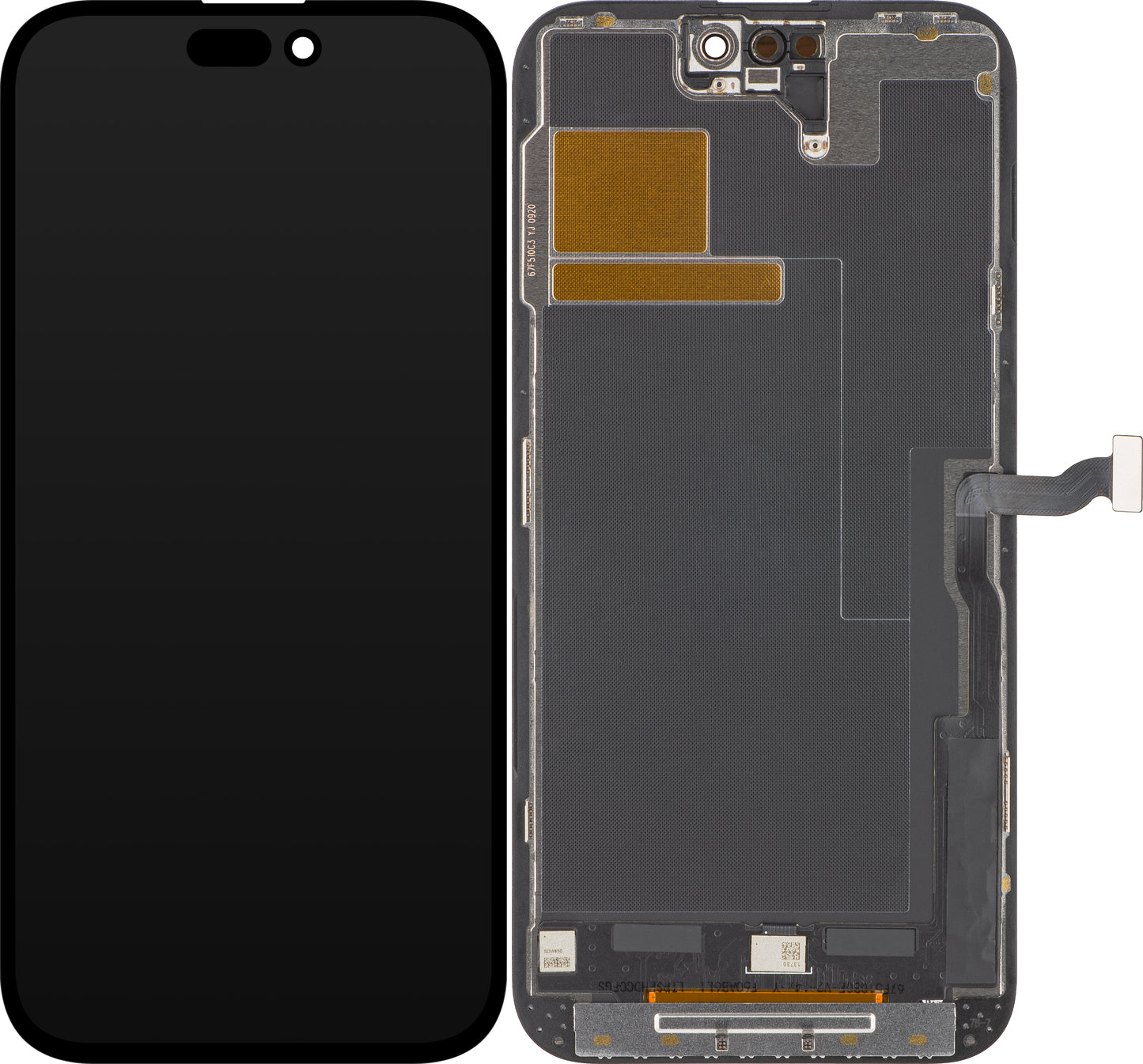 Ecrã tátil ZY para Apple iPhone 14 Pro Max, com moldura, versão LCD móvel In-Cell IC, preto 