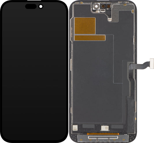 Ecrã tátil ZY para Apple iPhone 14 Pro Max, com moldura, versão LCD móvel In-Cell IC, preto 