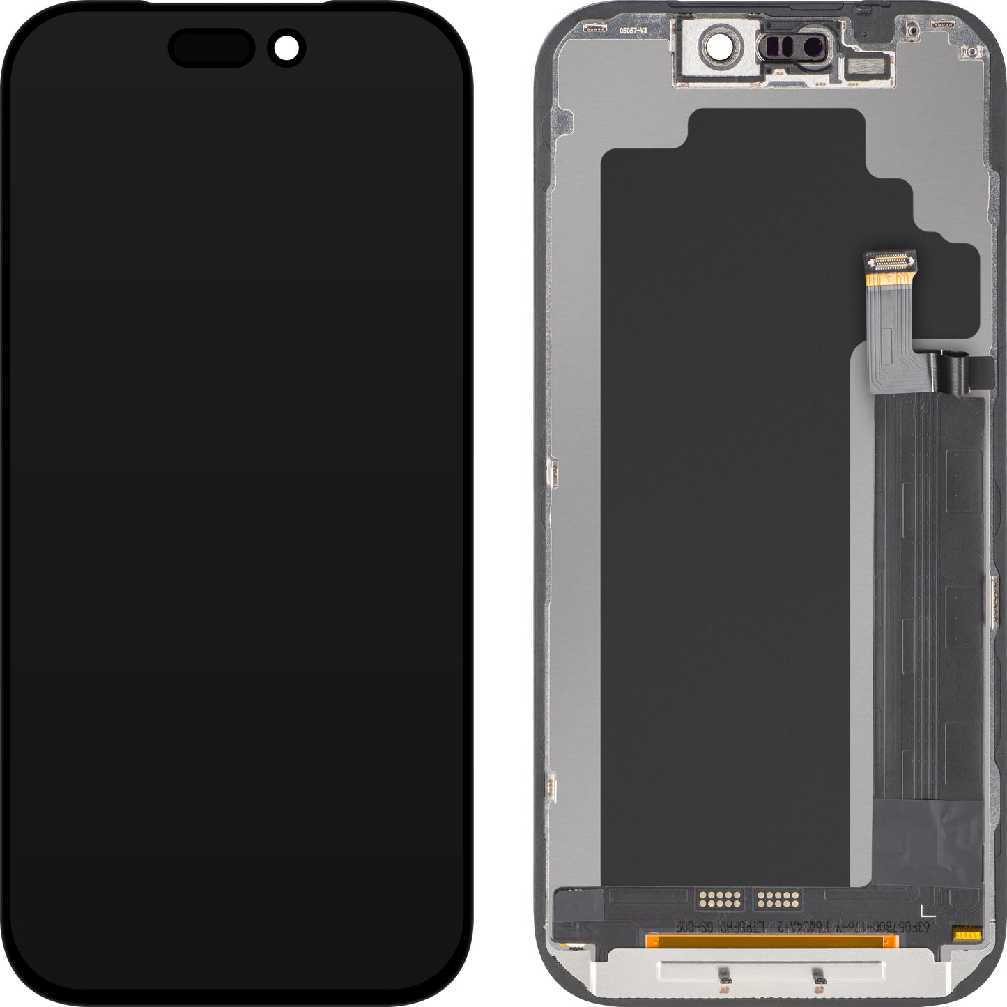 Display com Touchscreen ZY para Apple iPhone 17 Pro, com Moldura, Versão LCD In-Cell IC Móvel, Preto