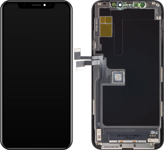 Ecrã tátil ZY para Apple iPhone 11 Pro, com moldura, versão LCD móvel In-Cell IC, preto 