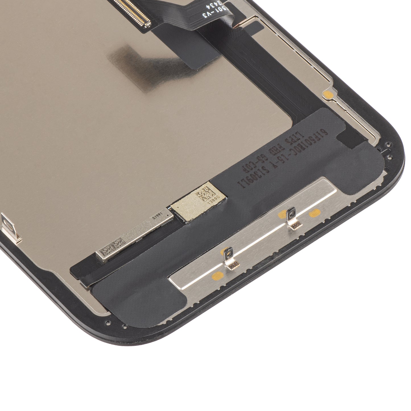 ZY Touchscreen Display for Apple iPhone 15, with Frame, LCD In-Cell IC Movable, Black 