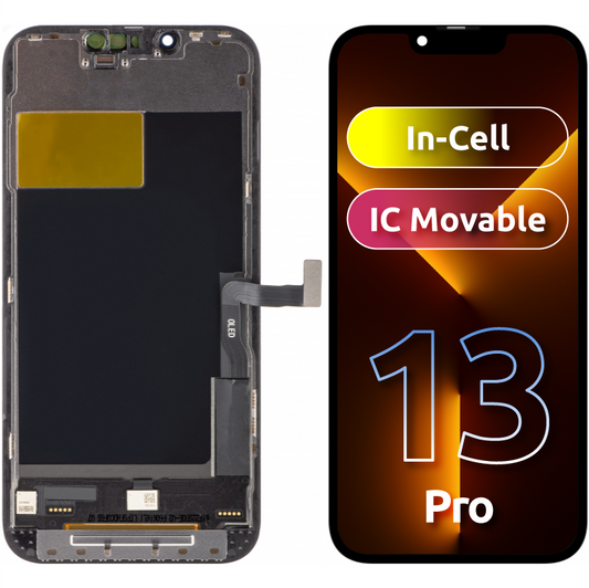 Ecrã tátil ZY para Apple iPhone 13 Pro, com moldura, versão LCD móvel In-Cell IC, preto 
