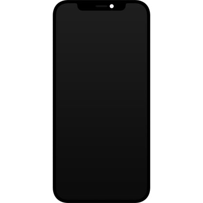 Ecrã tátil JK para Apple iPhone 12 / 12 Pro, com moldura, versão LCD In-Cell, preto