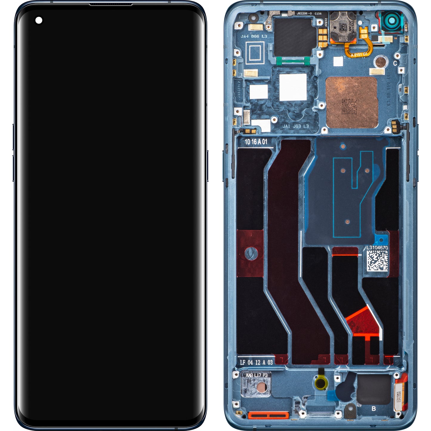 Ecrã tátil Oppo Find X3 Pro, com moldura, azul, Service Pack 490666613