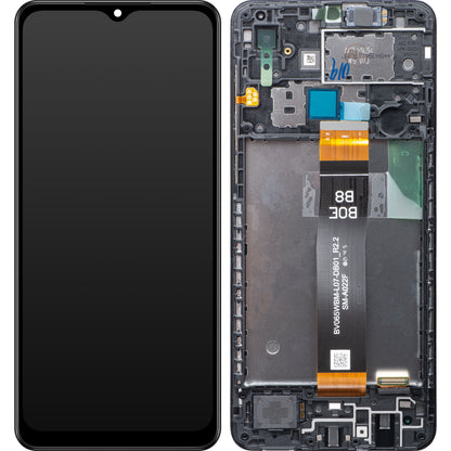 Ecrã tátil Samsung Galaxy A02 A022, com moldura, preto, Service Pack GH82-25249A