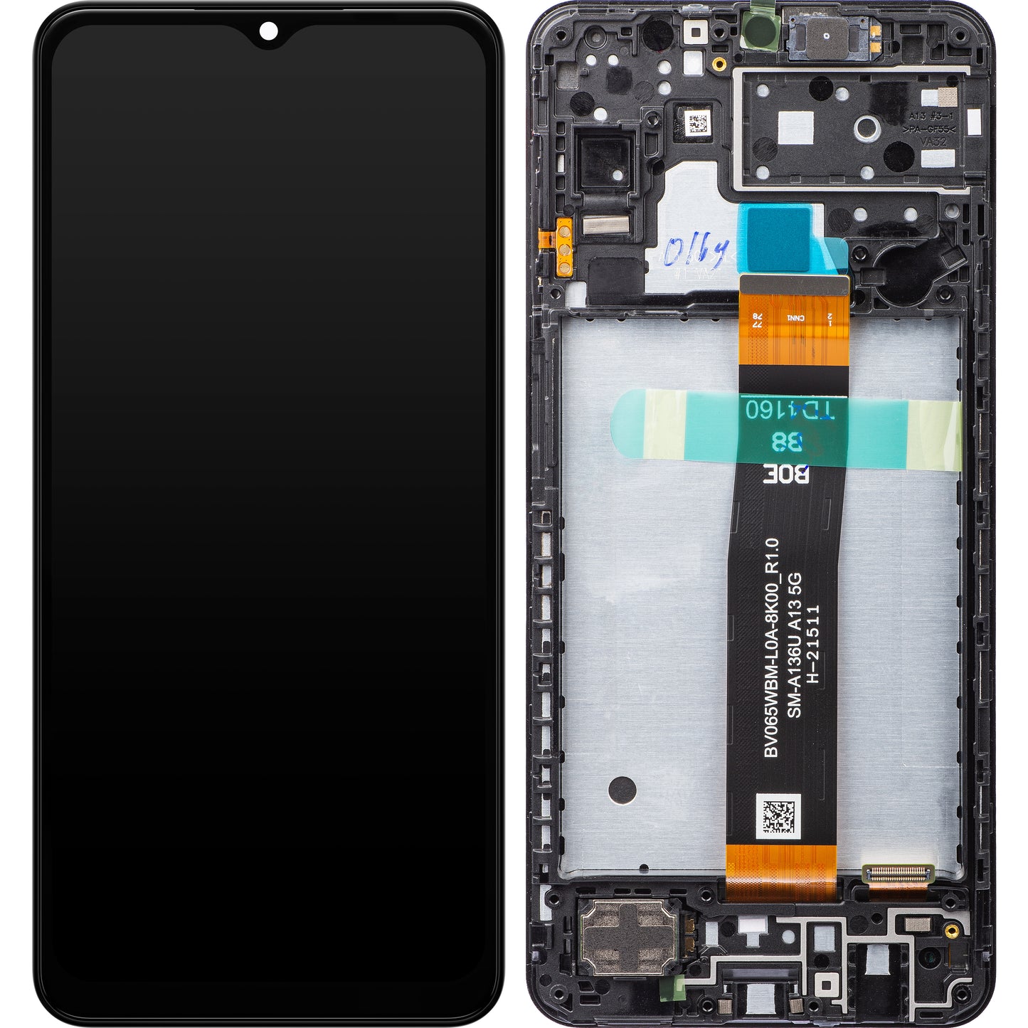 Ecrã tátil Samsung Galaxy A13 5G A136, com moldura, preto, Service Pack GH82-29077A