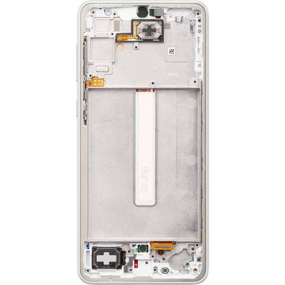 Ecrã tátil Samsung Galaxy A33 5G A336, com moldura, branco, Service Pack GH82-28143B