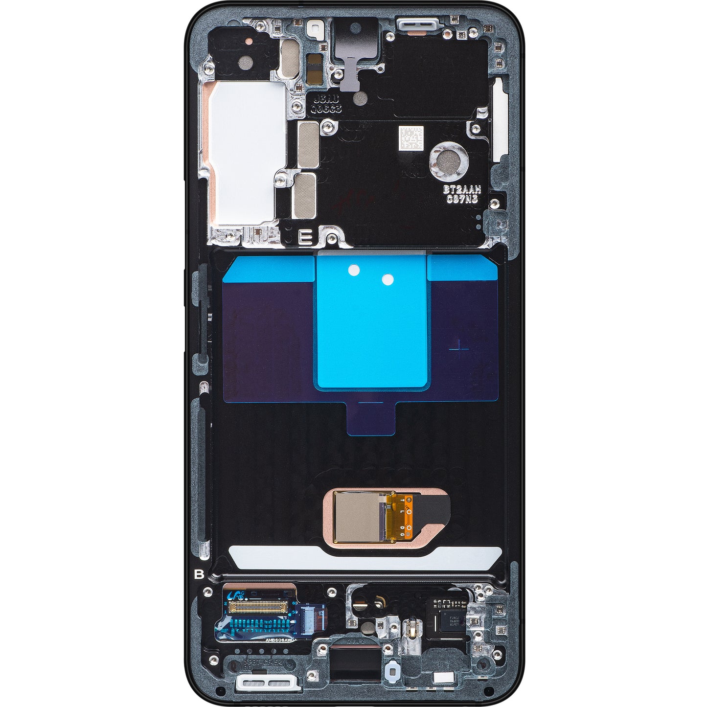 Ecrã tátil Samsung Galaxy S22 5G S901, com moldura, cinzento, Service Pack GH82-27520E