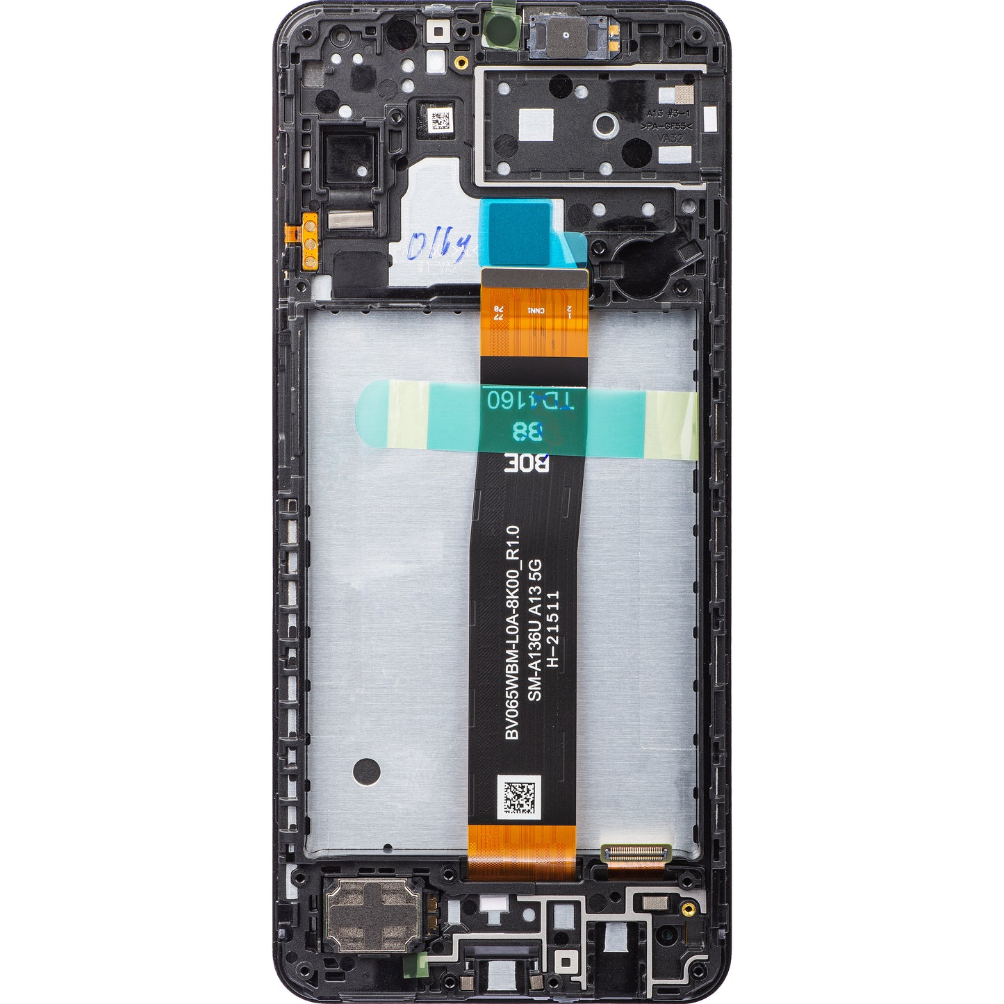 Ecrã tátil Samsung Galaxy A13 5G A136, com moldura, preto, Service Pack GH82-29077A