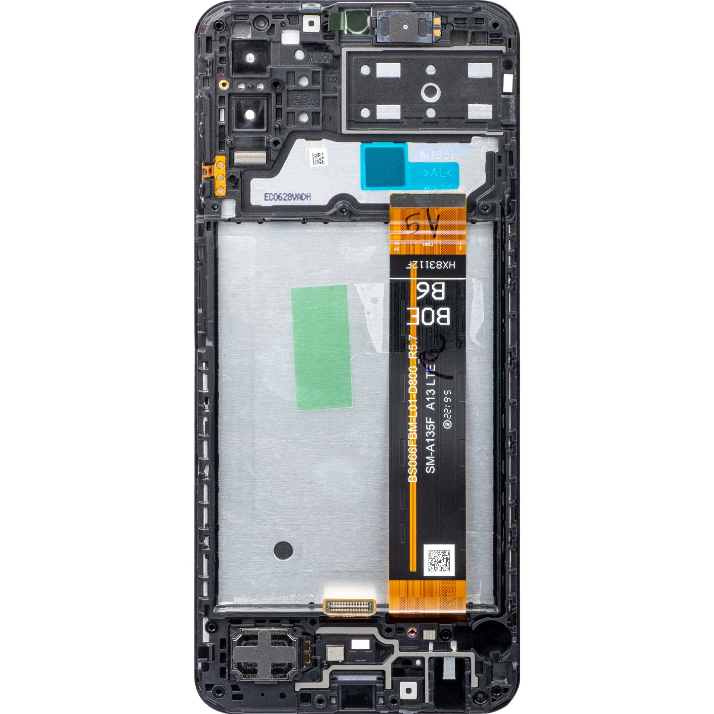 Ecrã tátil Samsung Galaxy M13 M135, com moldura, preto, Service Pack GH82-29132A