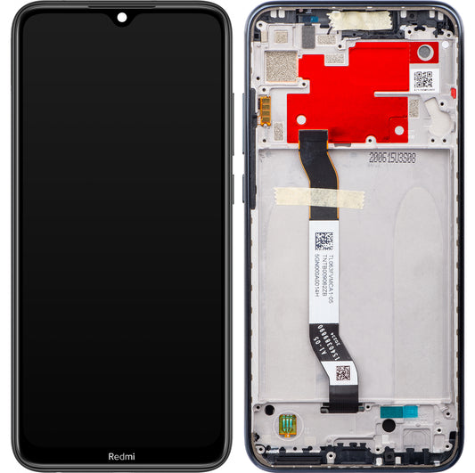 Display com Touchscreen Xiaomi Redmi Note 8T, com Moldura, Preto, Service Pack 5600040C3X00