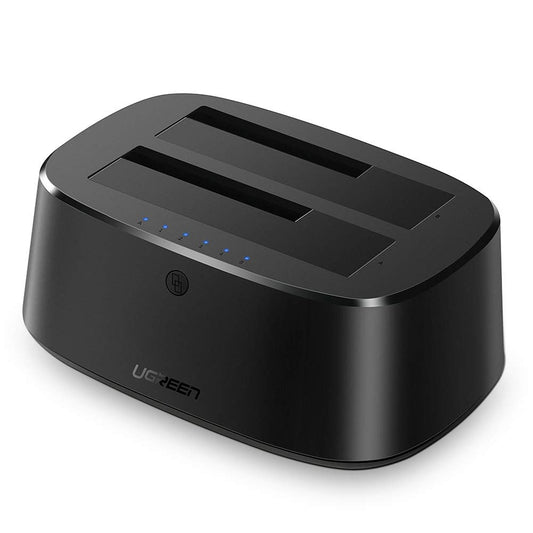 Docking Station UGREEN CM198 (50857) para HDD / SSD SATA 2.5 polegadas / 3.5 polegadas, Preto