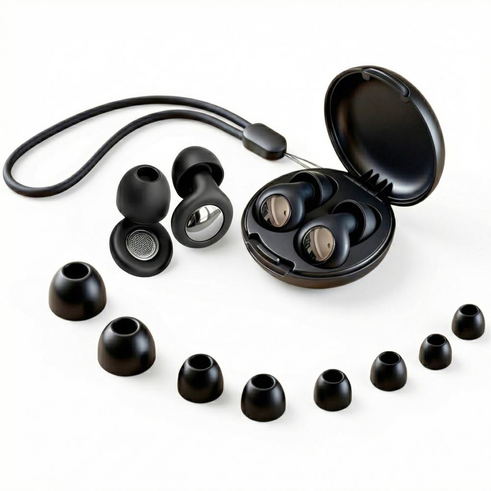 Tampões de Ouvido Tech-Protect QuietFit, Pretos