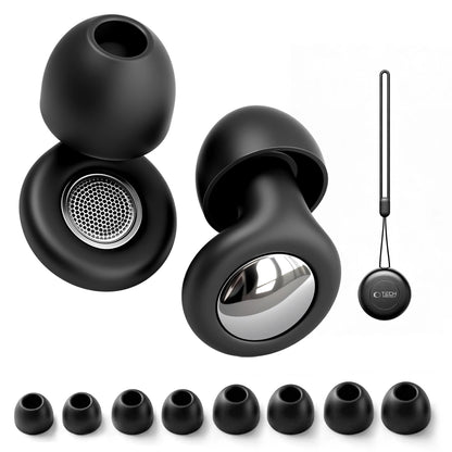 Tampões de Ouvido Tech-Protect QuietFit, Pretos