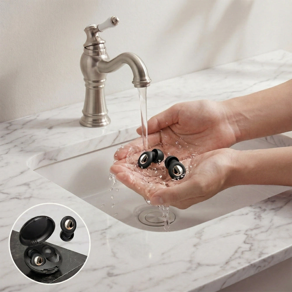Tampões de Ouvido Tech-Protect QuietFit, Pretos