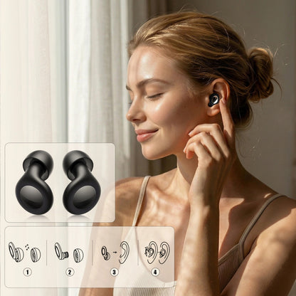 Tampões de Ouvido Tech-Protect QuietFit, Pretos