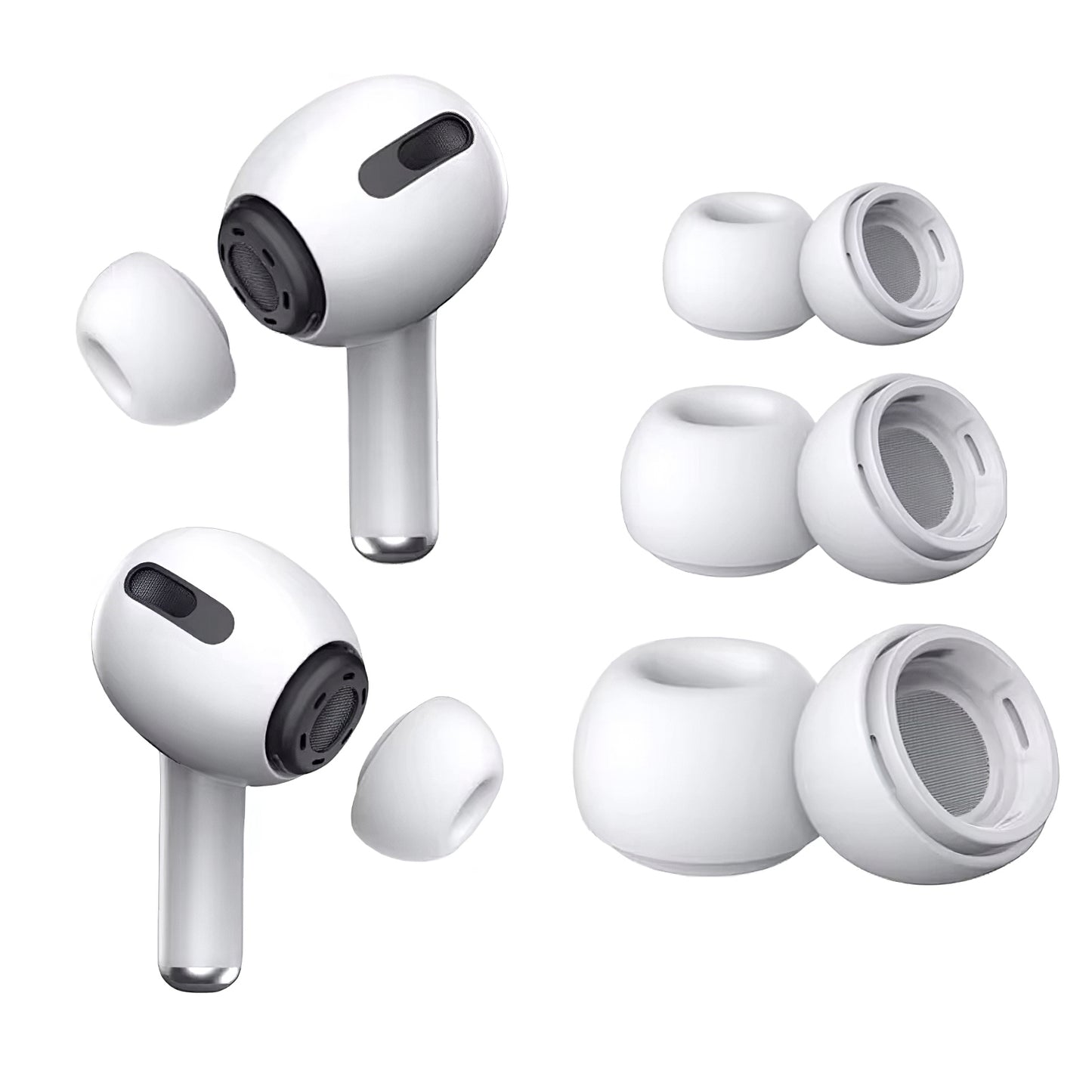 Tampões para os ouvidos Tech-Protect para Apple AirPods Pro 2/Pro, Tamanho S/M/L