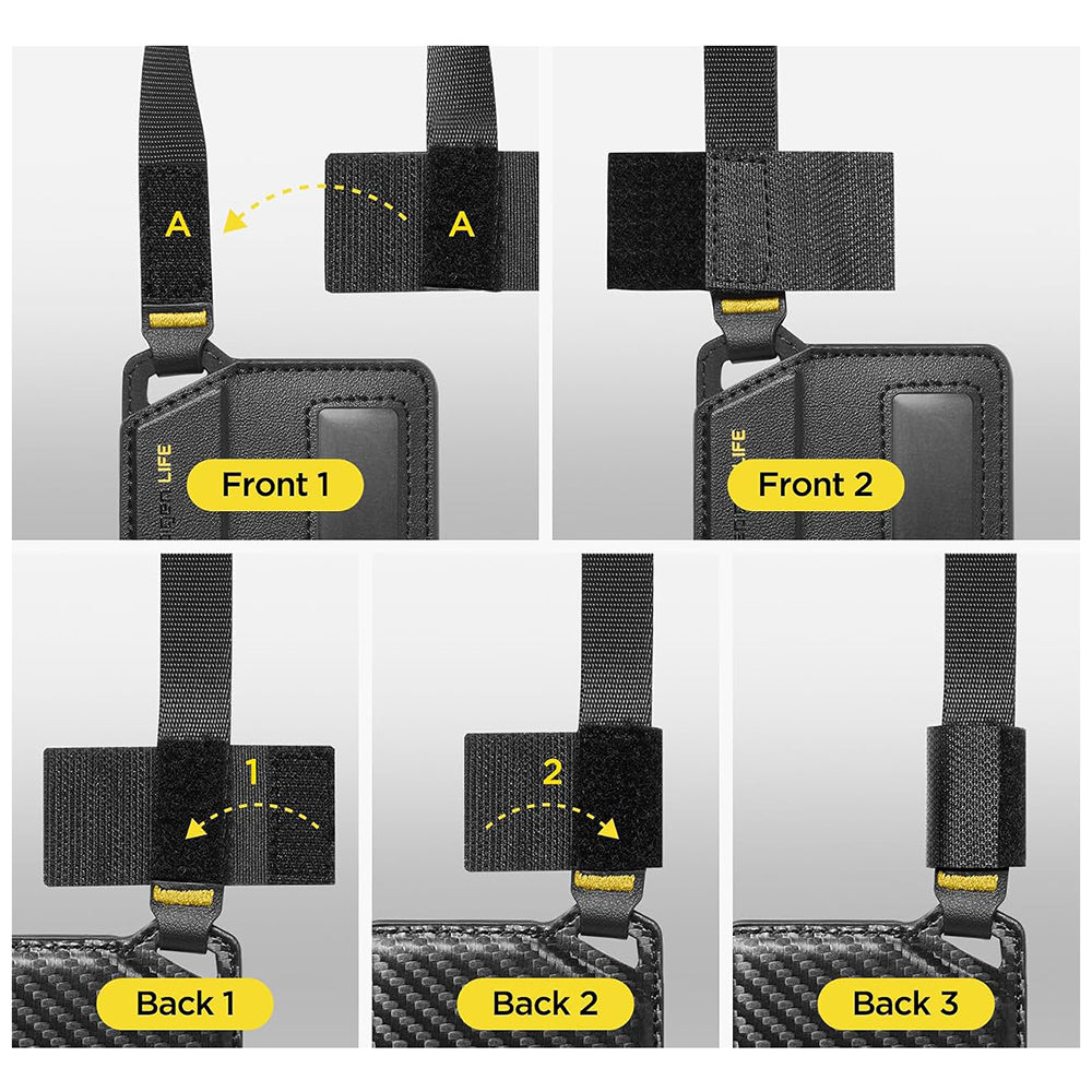 Spigen Luggage Tag LF510 Handbag / Suitcase Tag, Black AHP09776