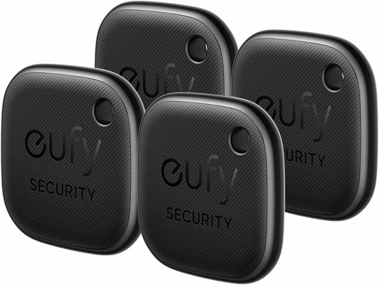 Eufy Security SmartTrack Link para iOS Series, Conjunto de 4 Peças, Preto E87B0012