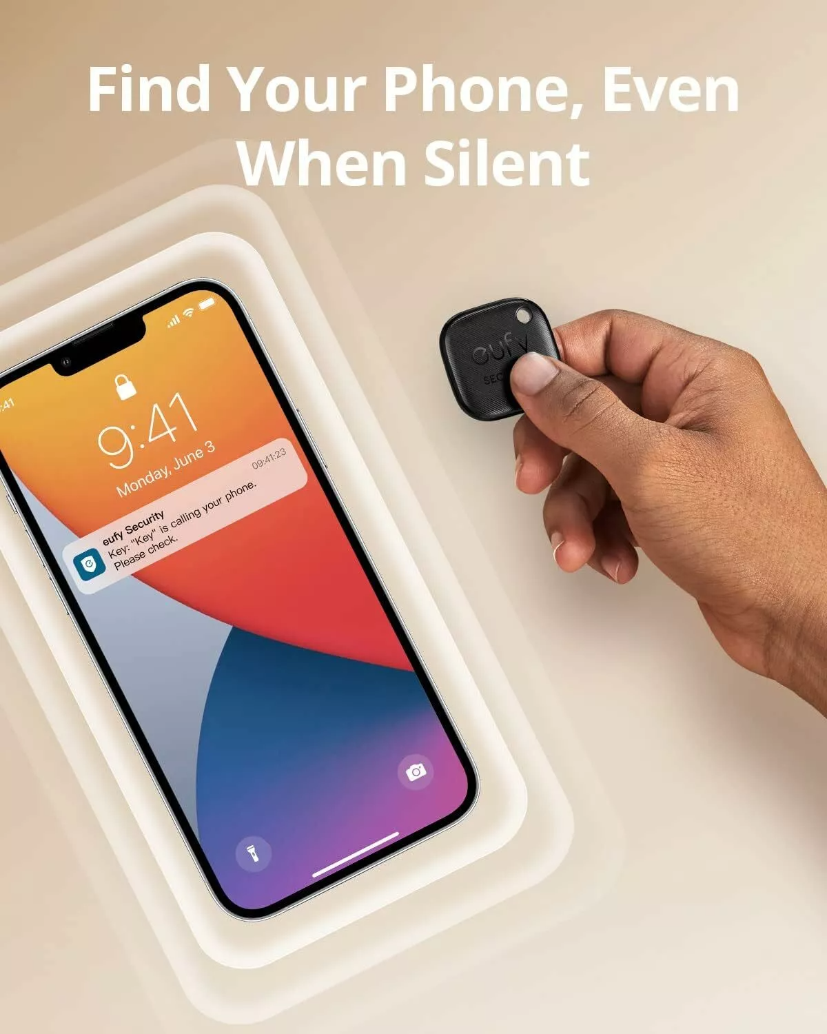 Eufy Security SmartTrack Link para iOS Series, Conjunto de 2 Peças, Preto E87B0011