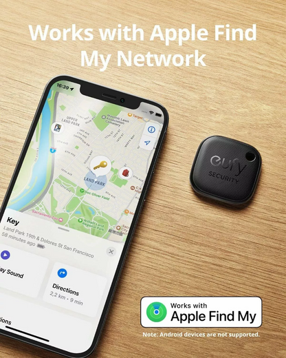 Eufy Security SmartTrack Link para iOS Series, Conjunto de 2 Peças, Preto E87B0011