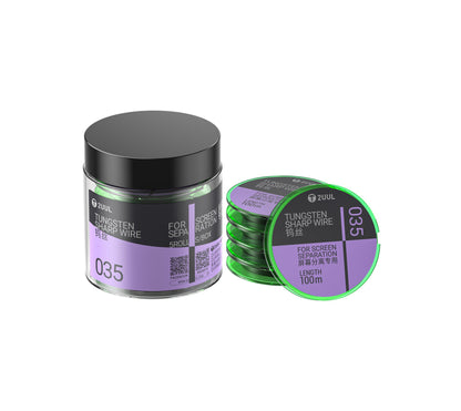 Fio de Tungsténio 2UUL WS-035, 0,035mm, 100m, Conjunto de 5 unidades
