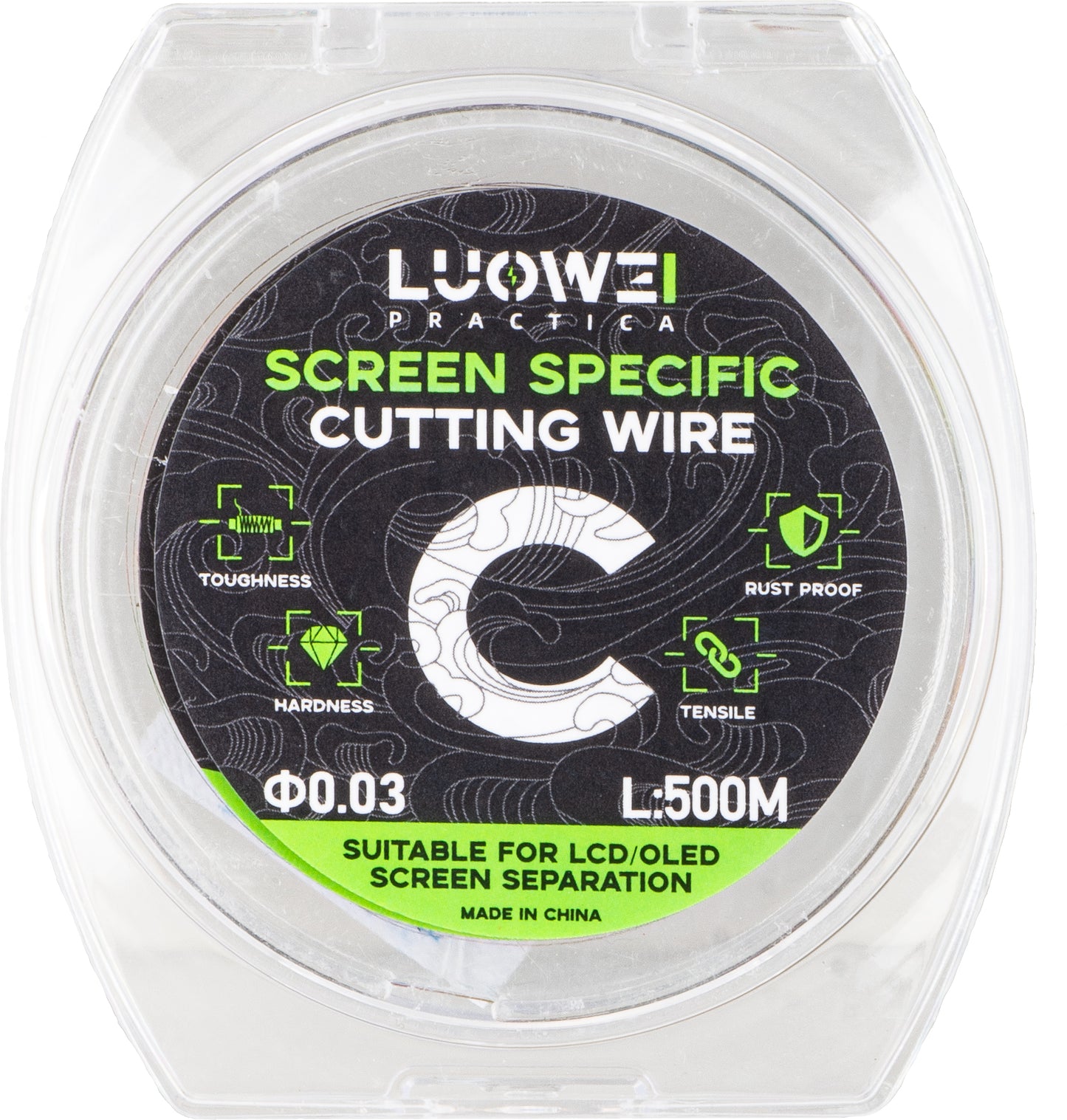 Fio de Molibdénio Luowei, 0,03mm, 500m