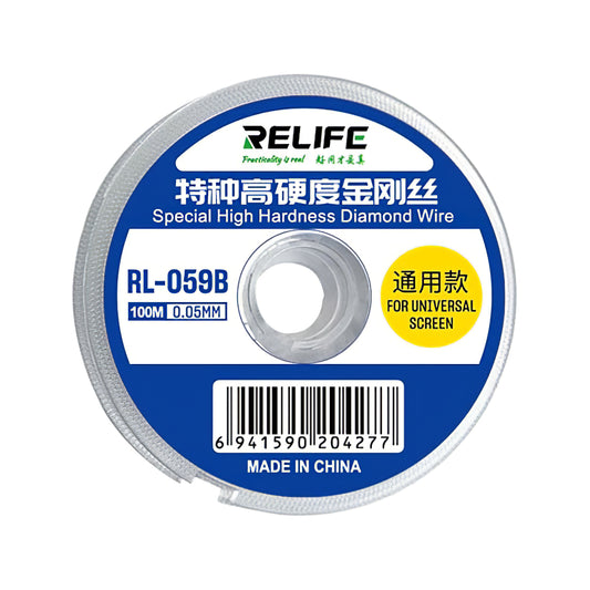 Fio Molibdénio Relife RL-059B, 0,05mm, 100m