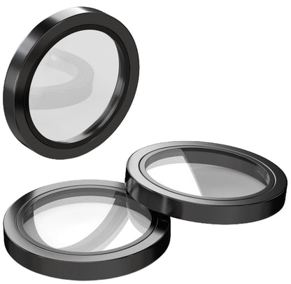 Película protetora para Câmara Traseira Etteri para Apple iPhone 16 Pro Max / 16 Pro, Vidro Temperado, Preto
