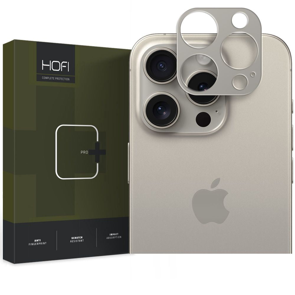 HOFI ALUCAM PRO+ Moldura de proteção da câmara traseira HOFI ALUCAM PRO+ para Apple iPhone 15 Pro Max / 15 Pro, Cinzento