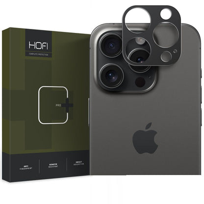 HOFI ALUCAM PRO+ Moldura protetora da câmara traseira para Apple iPhone 15 Pro Max / 15 Pro, preto