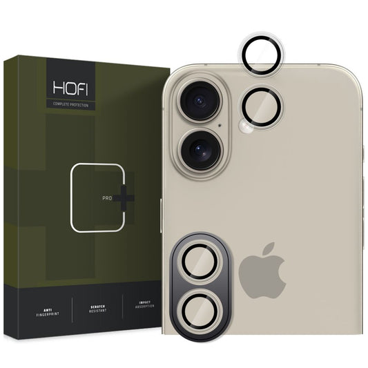 Película protetora para a câmara traseira HOFI CamRing PRO+ para Apple iPhone 16 Plus / 16, proteção de vidro, transparente