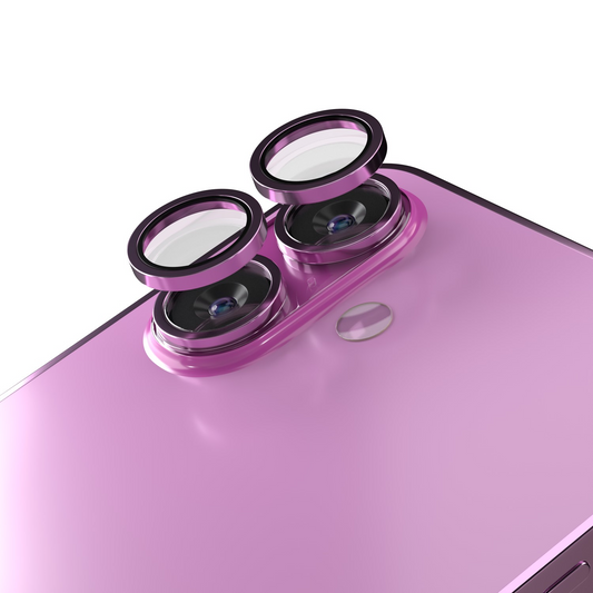 Película protetora para Câmara Traseira Etteri para Apple iPhone 16 Plus / 16, Vidro Temperado, Rosa