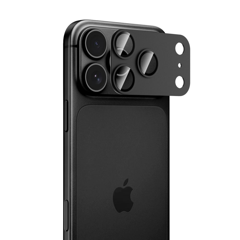 Película protetora para Câmara Traseira Tech-Protect CamFull Fit+ para Apple iPhone 18 Pro, Vidro Temperado, Preto
