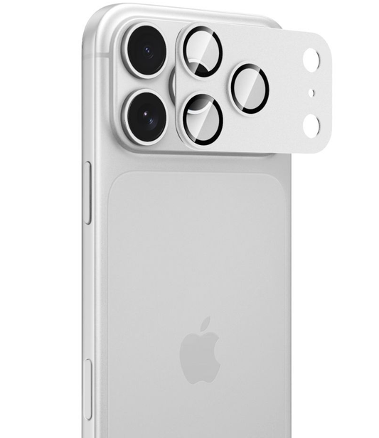 Película protetora para Câmara Traseira Tech-Protect CamFull Fit+ para Apple iPhone 18 Pro, Vidro Temperado, Prateada