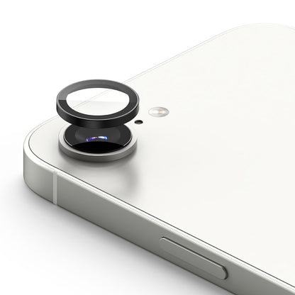 Película Protetora Ringke para Câmara Traseira do Apple iPhone 16e, Vidro Temperado, Conjunto de 2 Peças, Preta