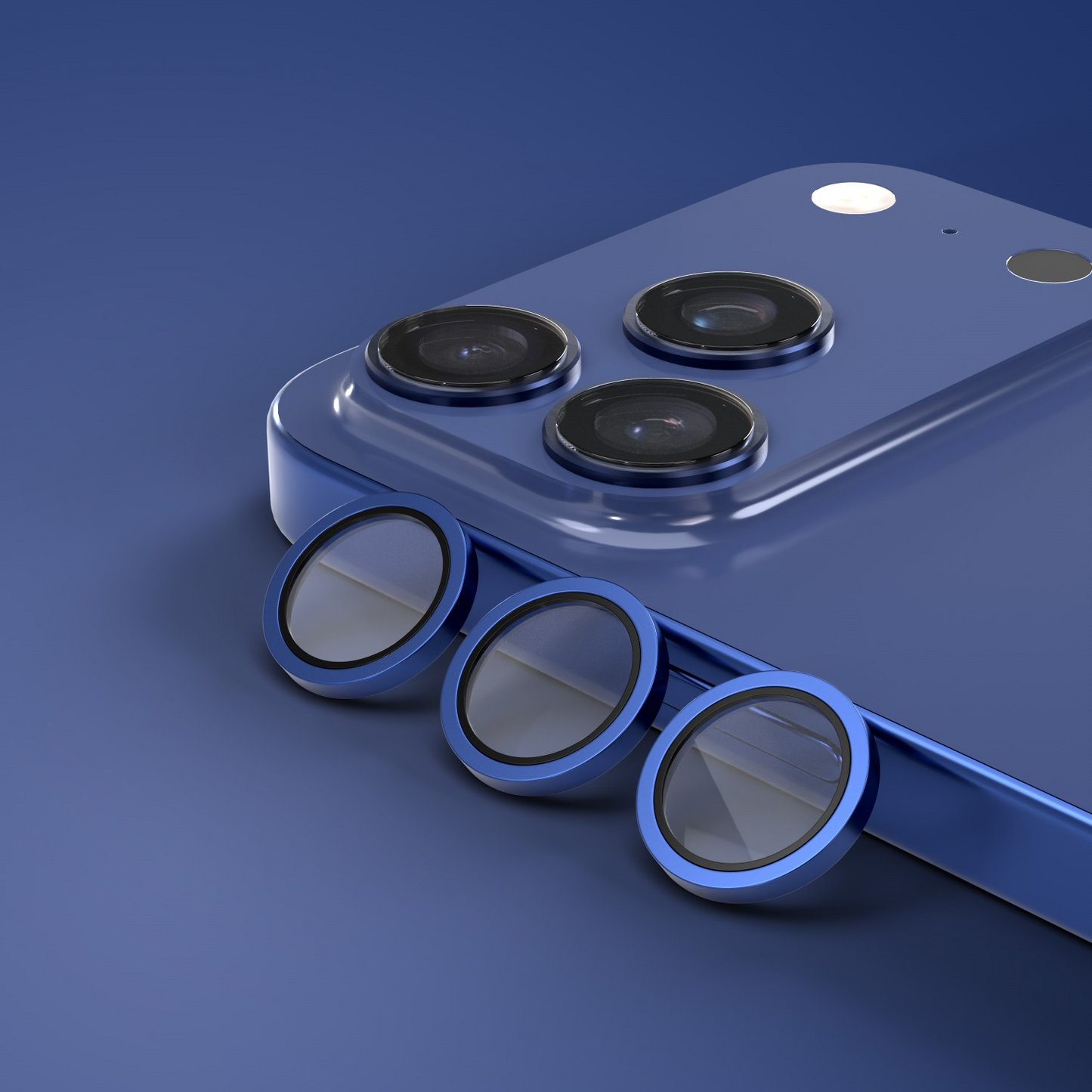 Película protetora para Câmara Traseira Etteri para Apple iPhone 17 Pro Max / 17 Pro, Vidro Temperado, Azul