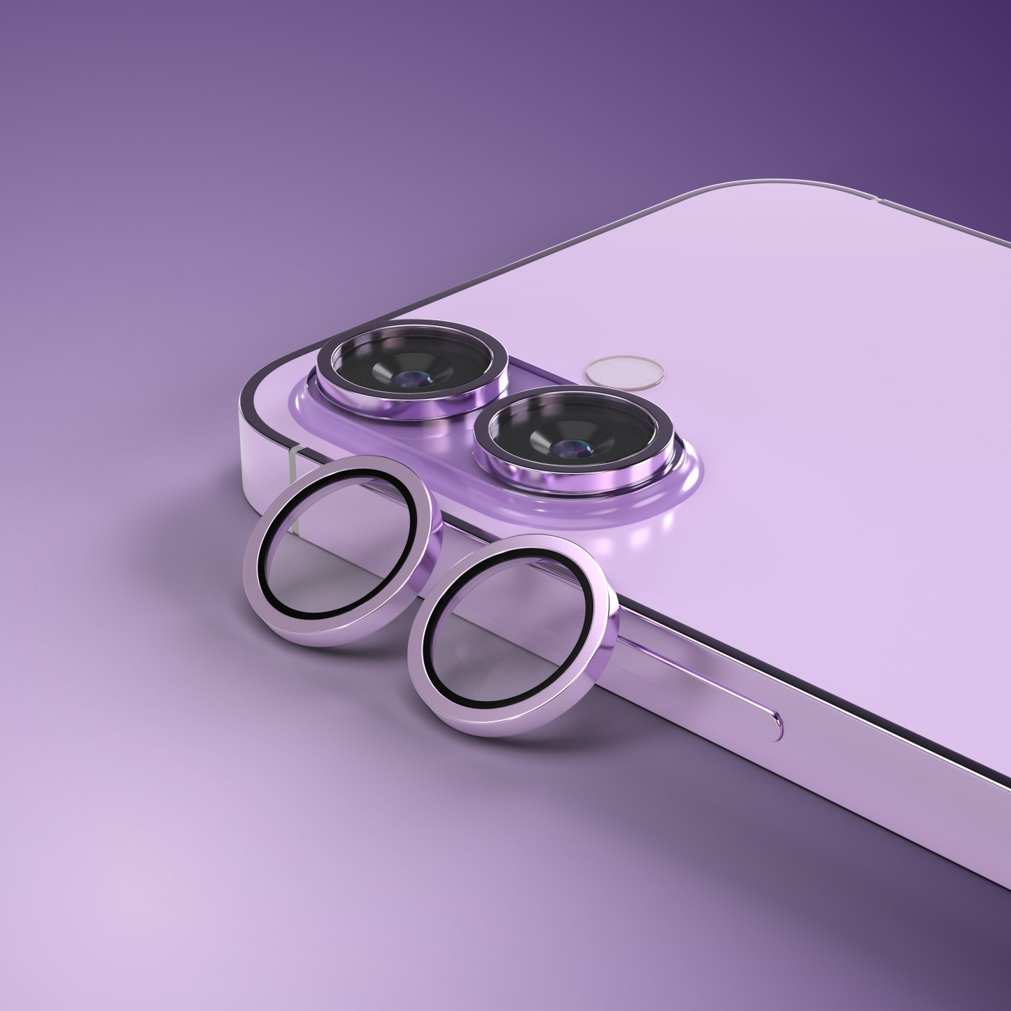 Película protetora para Câmara Traseira Etteri para Apple iPhone 17, Vidro Temperado, Roxo