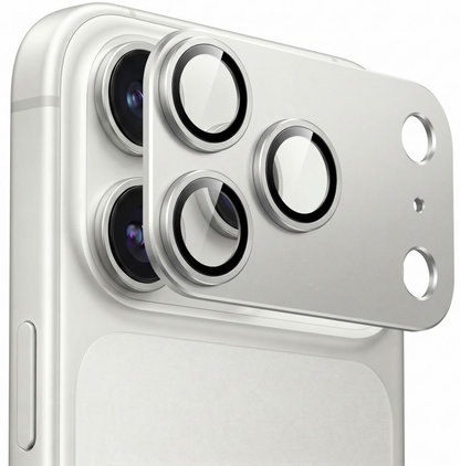 Película protetora para Câmara Traseira Tech-Protect CamFull Fit+ para Apple iPhone 18 Pro Max, Vidro Temperado, Prateada