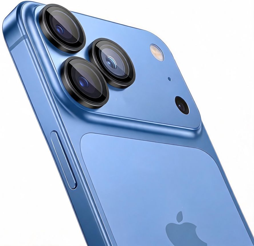 Película protetora para Câmara Traseira Tech-Protect CamRing Fit+ para Apple iPhone 18 Pro / 18 Pro Max, Vidro Temperado, Preto
