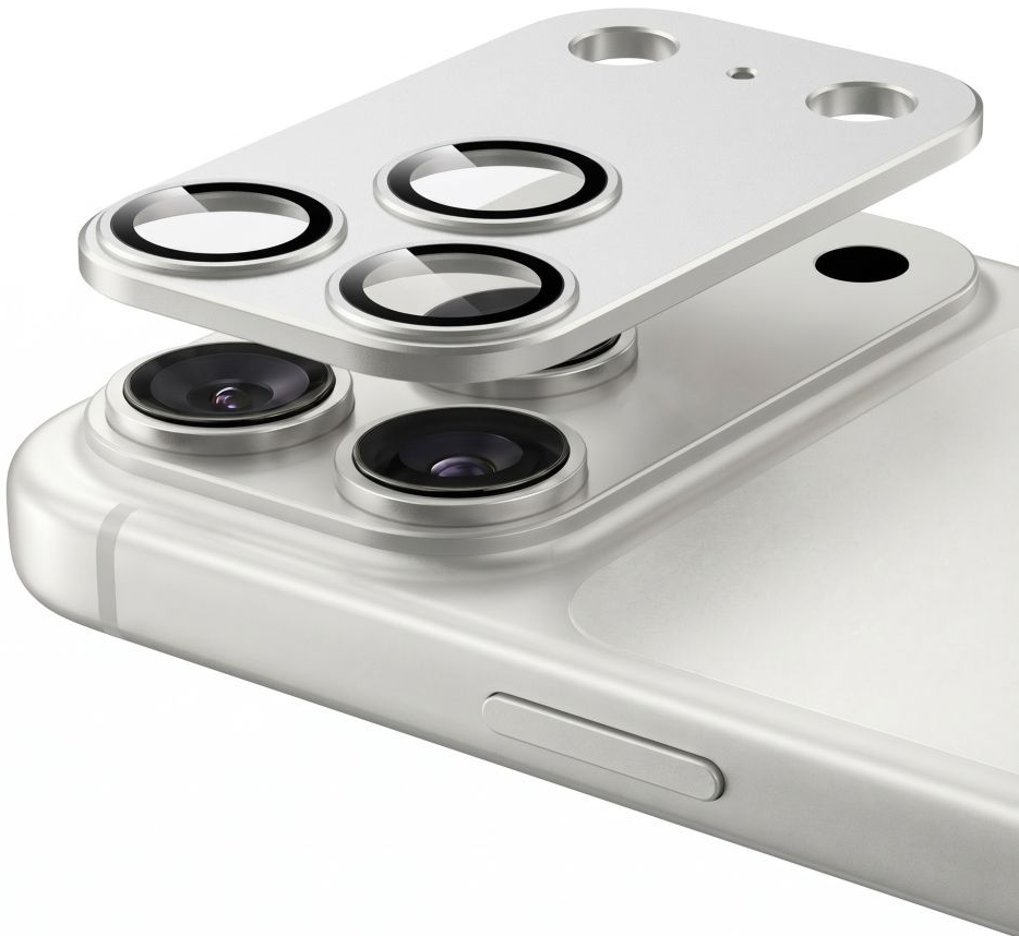 Película protetora para Câmara Traseira Tech-Protect CamFull Fit+ para Apple iPhone 18 Pro Max, Vidro Temperado, Prateada