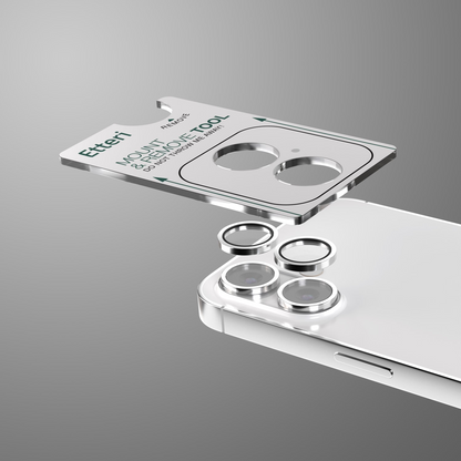 Película protetora para Câmara Traseira Etteri para Apple iPhone 17, Vidro Temperado, Branco