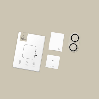 Película Protetora para Câmera Traseira Tech-Protect CamFull Fit+ para Apple iPhone 17, Vidro Temperado, Fosco Transparente